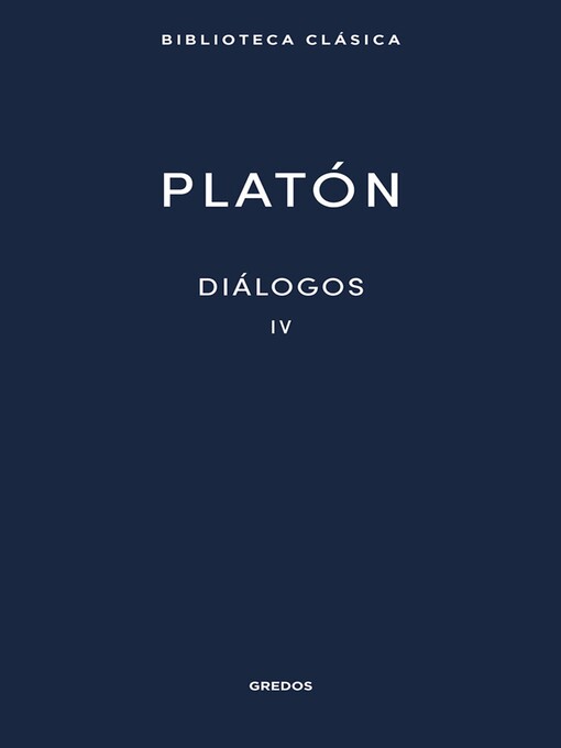 Title details for Diálogos IV. by Platón - Available